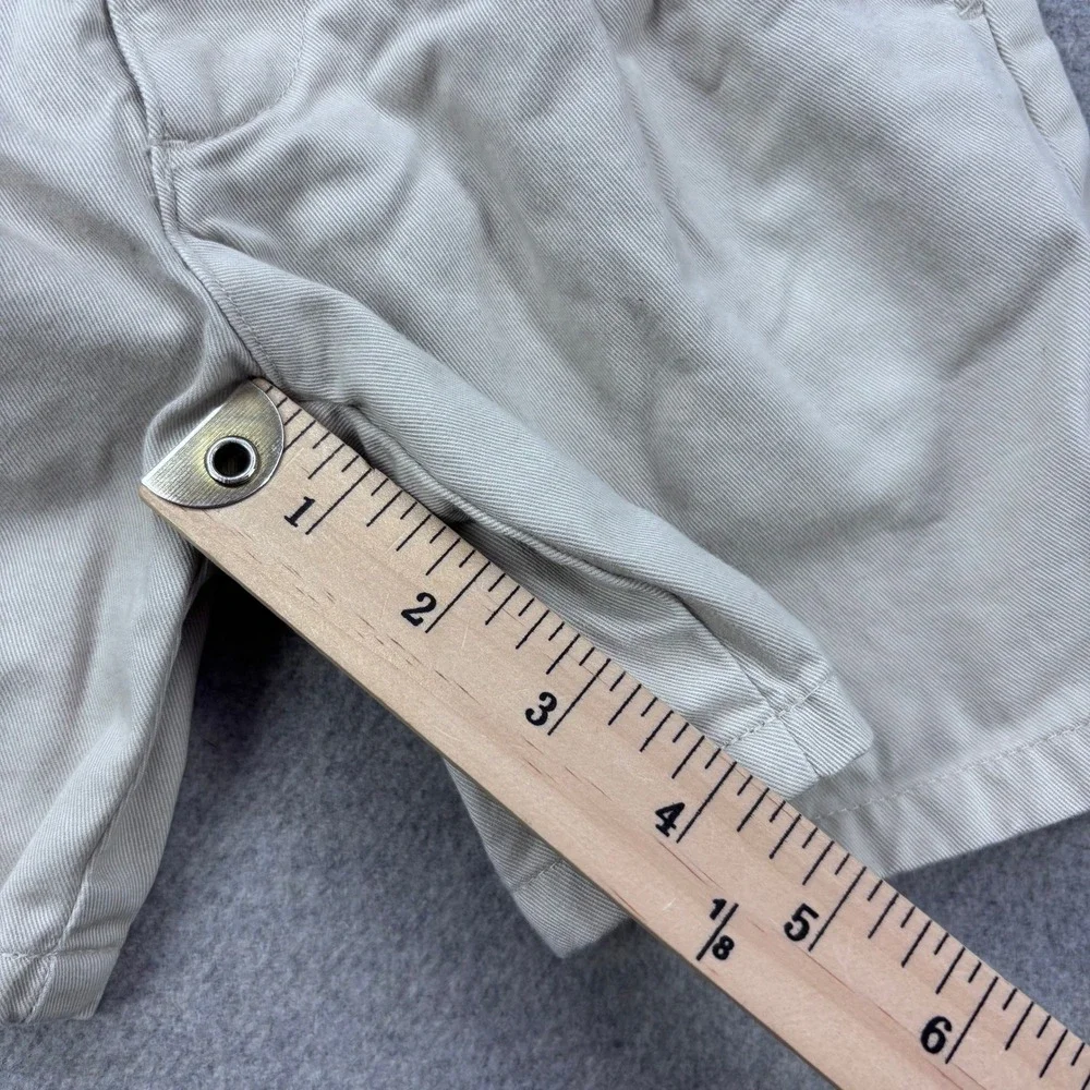 Vintage 90s Kids Polo Ralph Lauren Chino Shorts Beige Elastic Waist Sz 5 Pleated